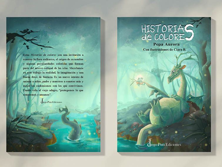 Portada y contraportada "Historias de colores"