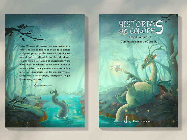 Portada y contraportada "Historias de colores"